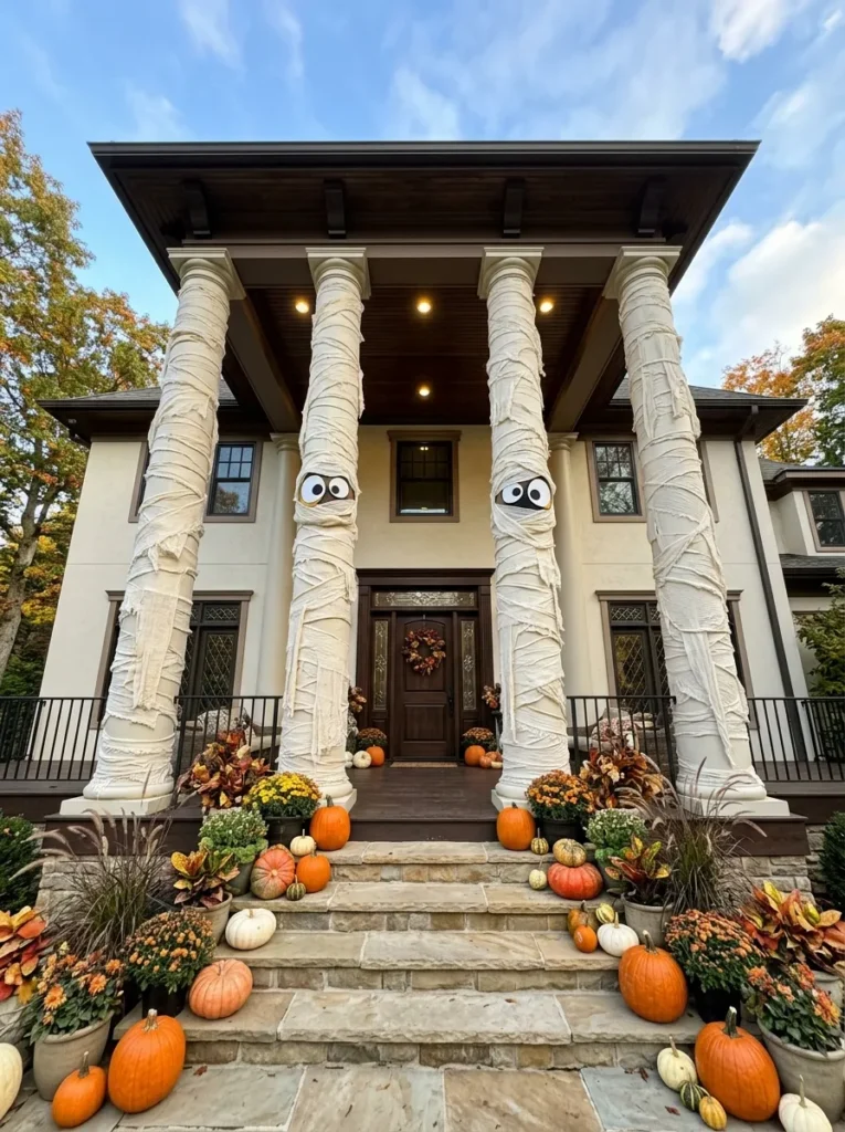 Mummy Wrapped Columns