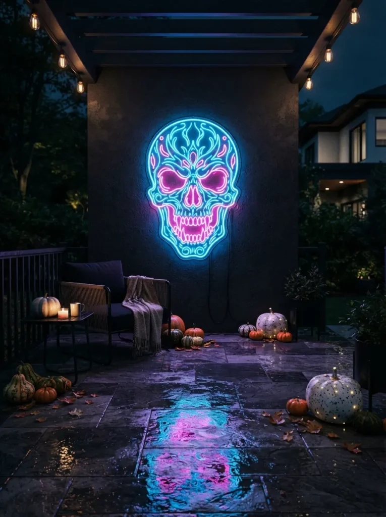 Neon Skull Lighting