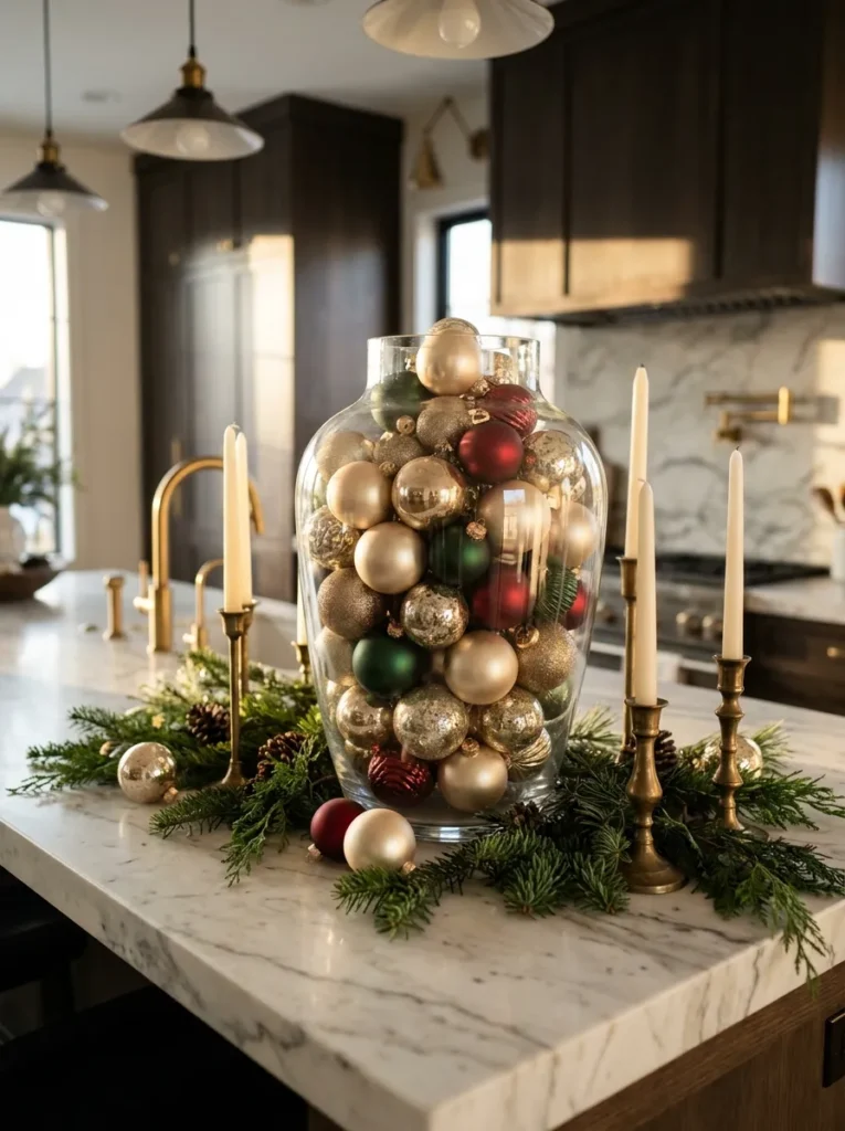 Ornament Filled Vase