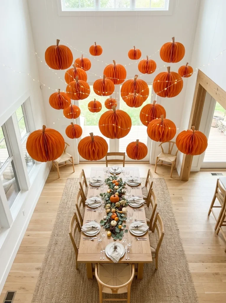 Paper Pumpkin Spheres