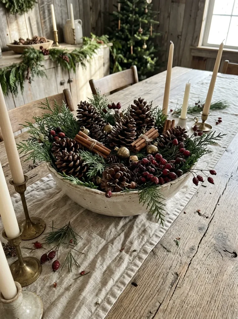 Pinecone Centerpiece Bowl