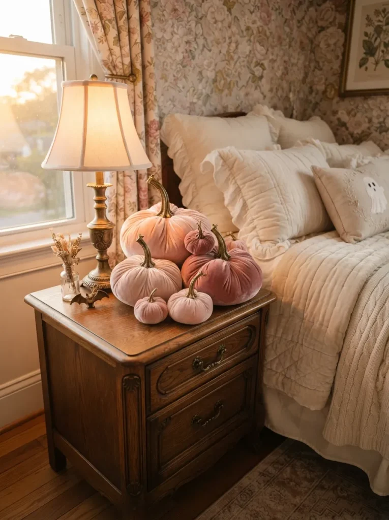 Pink Velvet Pumpkins
