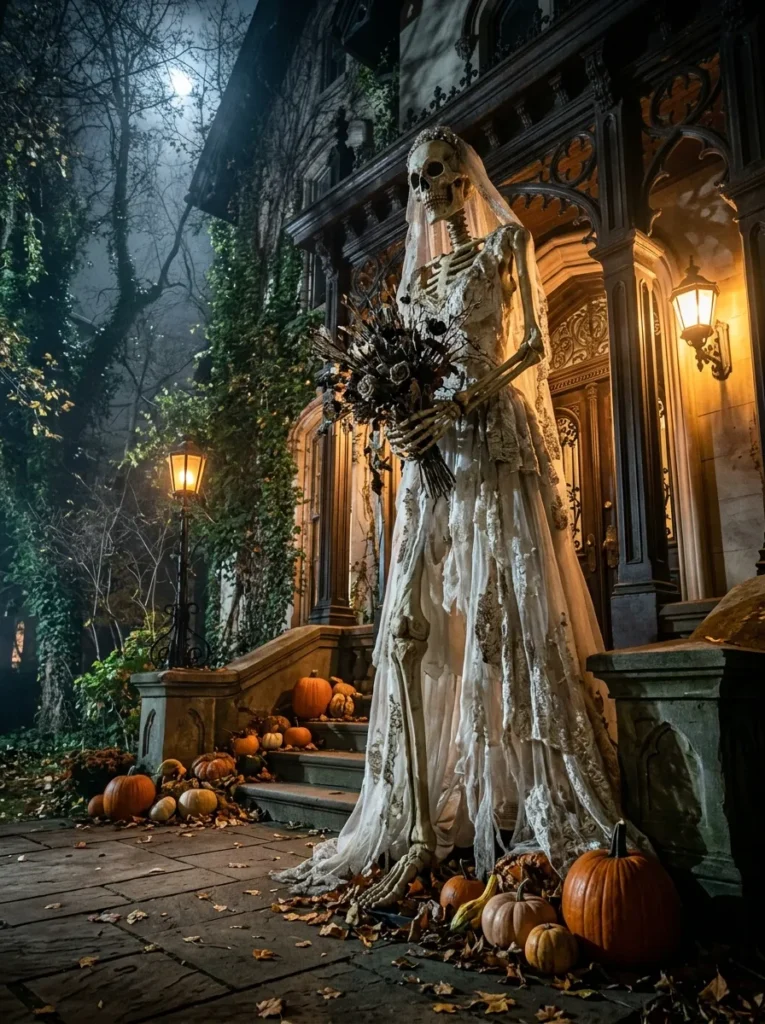 Skeleton Bride Statue