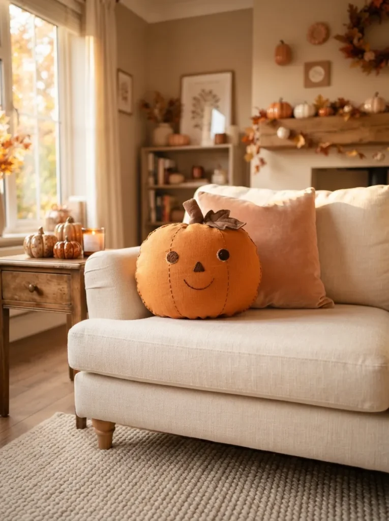 Smiling Pumpkin Pillow
