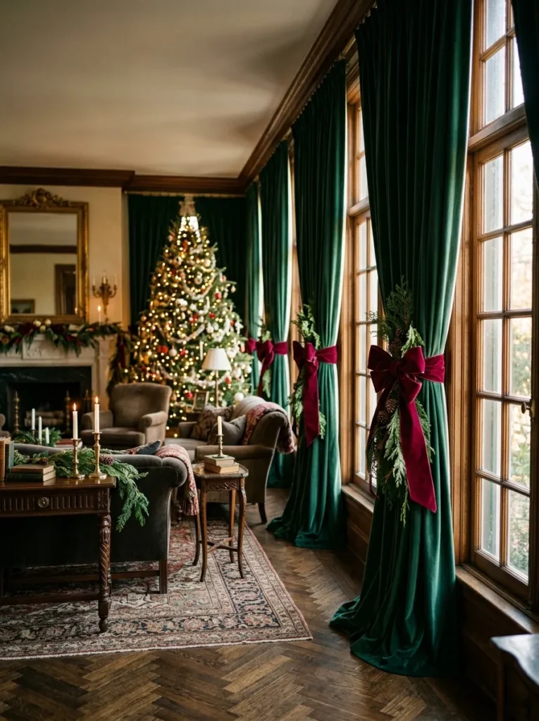Velvet Drapery Accents