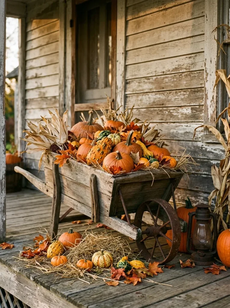 Wheelbarrow Cart Display